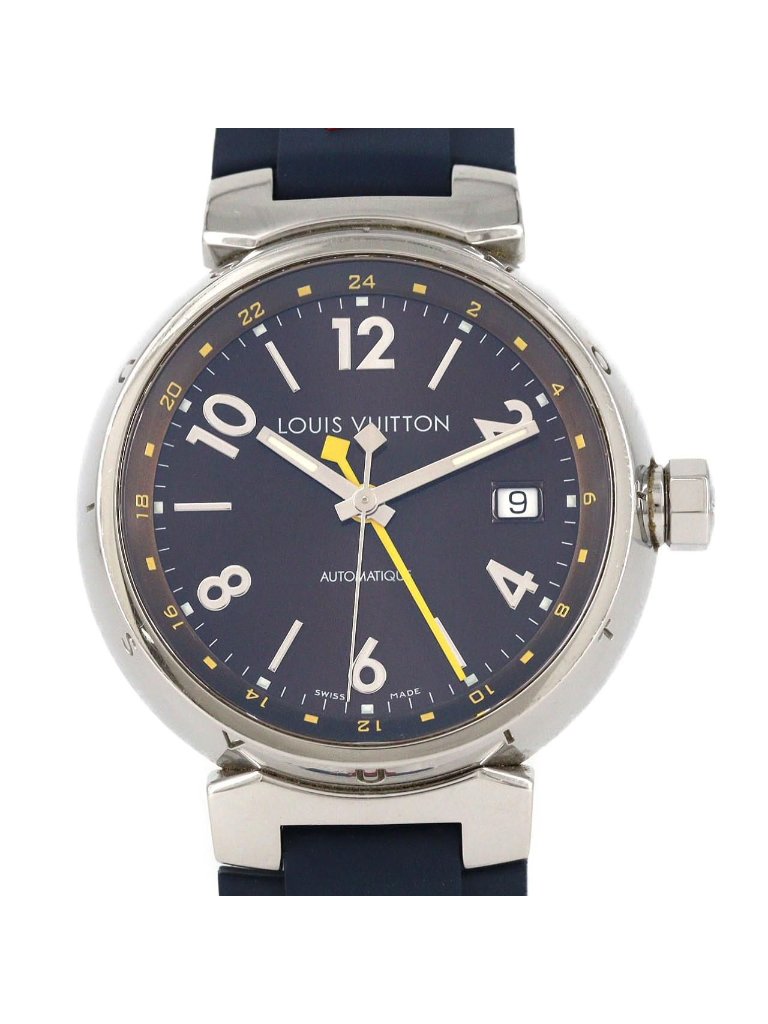 Louis Vuitton Tambour Gmt Ss Automatic Winding Watch